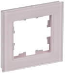 Рамка 1гн стекло розовый матовый РУ-1-2-Бр BRITE IEK (5/100)