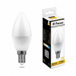 Лампа светодиодная, (7W) 230V E14 2700K C37, LB-97