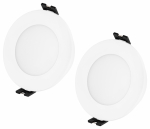 Светильник встраиваемый влагозащищенный ЭРА WR5 WH SET 2 под лампу MR16 GU5.3 IP65 белый набор 2 шт