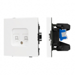 Механизм компьютерной розетки двойной SCT-TENDO-MPC2-PL-WH (RJ-45, CAT6) (Arlight, Белый) Механизм компьютерной розетки двойной SCT-TENDO-MPC2-PL-WH (RJ-45, CAT6) (Arlight, Белый)