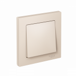Выключатель 1кл с/у бежевый в сборе быстрозажим AtlasDesign Systeme Electric (1/15)