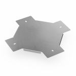 Крышка ответвителя Х-образного Профи INOX (AISI 304) 100 (1,0 мм) Промрукав