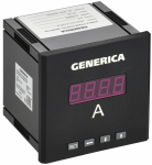 Амперметр цифр. щит. 1-ф. 96х96 LED GENERICA Амперметр цифр. щит. 1-ф. 96х96 LED GENERICA