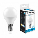 Лампа светодиодная,  (7W) 230V E14 6400K G45, LB-95