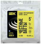 Лента LED 5м COB-528LED freecut 14Вт/м IP20 24В 6500К IEK