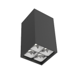 Светодиодный светильник VARTON DL-Box Reflect Multi 2x2 накладной 10 Вт 4000 К 80х80х150 мм RAL9005 черный муар 55°