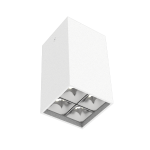 Светодиодный светильник VARTON DL-Box Reflect Multi 2x2 накладной 10 Вт 3000 К 80х80х150 мм RAL9003 белый муар 36° DALI