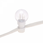 Гирлянда "LED Galaxy Bulb String" 10м, белый ПВХ, 25 ламп*6 LED желтые, IP54 Neon-Night (1/1/5)