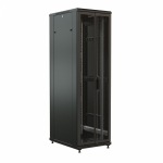 WRline Шкаф напольный 19-дюймовый, 37U, 1833x600х1200 мм (ВхШхГ), передняя и задняя распашные перфорированные двери (75%), цвет черный (RAL 9004) (раз WRline Шкаф напольный 19-дюймовый, 37U, 1833x600х1200 мм (ВхШхГ), передняя и задняя распашные перфорированные двери (75%), цвет черный (RAL 9004) (раз