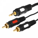 Шнур 3.5 Stereo шт - 2RCA шт  5М  (GOLD)  REXANT