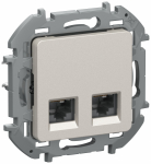 IEKINSPIRIA Роз. комп. 2-ая RJ45 кат.6 UTP 6732281 шамп. IEK