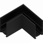 MGN TRACK/S accessory horizontal corner BK MGN TRACK/S accessory horizontal corner BK
