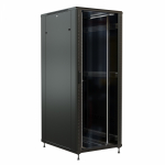 WRline Шкаф напольный 19-дюймовый, 37U, 1833х800х800 мм (ВхШхГ), передняя стеклянная дверь со стальными перфорированными боковинами, задняя дверь спло WRline Шкаф напольный 19-дюймовый, 37U, 1833х800х800 мм (ВхШхГ), передняя стеклянная дверь со стальными перфорированными боковинами, задняя дверь спло