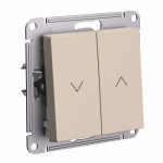 Выключатель управления жалюзи 2кл песочный AtlasDesign Systeme Electric (1/5)