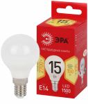 Лампа светодиодная ЭРА RED LINE LED P45-15W-827-E14 R 15Вт шар теплый белый свет E14