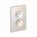 Розетка 2гн без З/К с/у жемчуг в сборе 16А AtlasDesign Systeme Electric (1/6) Розетка 2гн без З/К с/у жемчуг в сборе 16А AtlasDesign Systeme Electric (1/6)