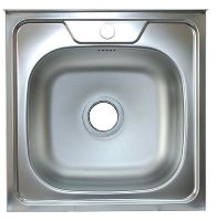 Накладная кухонная мойка 50 см,глуб.13см.нерж.сталь50х50 V-406 Владикс(1/20)