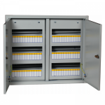 Щит распр. ЩРВ-72мод 520х605х120 встр. с зам. металл 2 двери сер IP31 EKF PROxima (1)