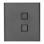 Розетка комп двойная RJ45+RJ45 с/у графит механизм с рамкой кат.6 MIELE STRONG KRANZ (1/100) Розетка комп двойная RJ45+RJ45 с/у графит механизм с рамкой кат.6 MIELE STRONG KRANZ (1/100)