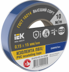 Изолента синяя 15/20м IEK (1/10/200)