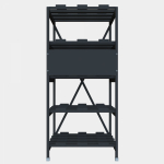 Стеллаж 5 полочный 4 ряда 687х769х1495