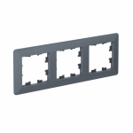 Рамка 3гн грифель/дымчатый черный AtlasDesign AIR Systeme Electric (1/5)