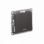 Выключатель 1кл с подсв с/у базальт механизм AtlasDesign Systeme Electric  (1/20)