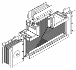 Секц. T-обр. вверх 3200А Al 3L+N+PER НК IP55 тран. IEK