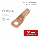 Наконечник ТМ 50-10-11 медный REXANT (100)