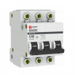 Авт.выкл. 3Р 40А 4,5кА С ВА47-29 EKF (1/4/40)