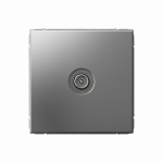 Розетка 1гн ТВ проходная с/у сталь механизм ArtGallery Systeme Electric (1/5/20)