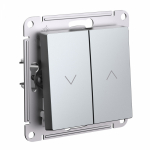 Выключатель управления жалюзи 2кл алюминий AtlasDesign Systeme Electric (1/5)