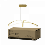 Светильник светодиодный ESTETIKA DALI-FX-90GL 90Вт 230В 3000-6500K 920х245x230мм 1.2м трос ДУ золото IN HOME Светильник светодиодный ESTETIKA DALI-FX-90GL 90Вт 230В 3000-6500K 920х245x230мм 1.2м трос ДУ золото IN HOME