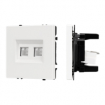 Механизм сдвоенной компьютерной розетки SCT-NOBE-MPC2-SFPL-WH (RJ-45, CAT6) (Arlight, Белый кварц) Механизм сдвоенной компьютерной розетки SCT-NOBE-MPC2-SFPL-WH (RJ-45, CAT6) (Arlight, Белый кварц)