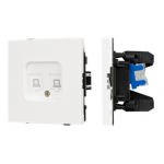 Механизм компьютерной розетки двойной SCT-TENDO-MPC2-SFPL-WH (RJ-45, CAT6) (Arlight, Матовый белый) Механизм компьютерной розетки двойной SCT-TENDO-MPC2-SFPL-WH (RJ-45, CAT6) (Arlight, Матовый белый)