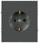 Розетка ЭРА Arktik 16-2101-06 с заземлением 2P+E Schuko 16А-250В графит Розетка ЭРА Arktik 16-2101-06 с заземлением 2P+E Schuko 16А-250В графит