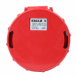 Розетка силовая кабельная переносная 5P 63А 400 в (50+60 гц) красная пластик ip67 КЭАЗ