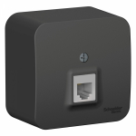 Розетка 1гн ТФ RJ11 о/у антрацит изол.пласт. IP20 Blanca Schneider Electric