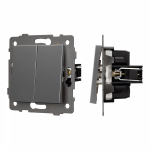 Механизм выключателя двухклавишный проходной SWT-MKP2-PL-GR-V (250V, 10A) (Arlight, -) Механизм выключателя двухклавишный проходной SWT-MKP2-PL-GR-V (250V, 10A) (Arlight, -)