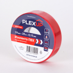 Изолента ПВХ 19мм-20м красная PLEXUP Изолента ПВХ 19мм-20м красная PLEXUP