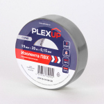 Изолента ПВХ 19мм-20м серая PLEXUP Изолента ПВХ 19мм-20м серая PLEXUP
