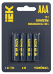 Элемент питания аккумулятор Ni-MH HR03 (AAA) 1100 mAh 4шт GREEN IEK (1/10)