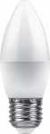 Лампа светодиодная, (9W) 230V E27 6400K С37, LB-570