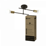 Светильник потолочный под лампу LOFT EASY-2E27-BLT 2хЕ27 черный, латунь IN HOME Светильник потолочный под лампу LOFT EASY-2E27-BLT 2хЕ27 черный, латунь IN HOME