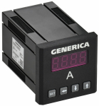 Амперметр цифр. щит. 1-ф. 48х48 LED GENERICA Амперметр цифр. щит. 1-ф. 48х48 LED GENERICA