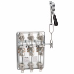 Выключатель-разъединитель встр. стационарный 3p 400А 400В 30кА рычажковый сервисный, для авар. остановки IP00 КЭАЗ