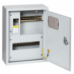 Щит учетно-распр. ЩУРН-1/12 360х280х110 настен эл. окно с зам. металл серый IP31 EKF PROxima (1)