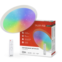 Светильник светодиод 55Вт 230В 3000-6500K 4400Лм 450x70мм с пультом ДУ COMFORT GALAXY-RGB IN HOME (1/3) Снят