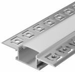 Профиль алюм. для LED ленты 6114 г-к. трап. 2м к-т опал IEK
