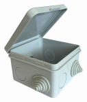 Коробка распаячная IP54 с эластичным гермовводом 80х80х50 серая PLEXUP